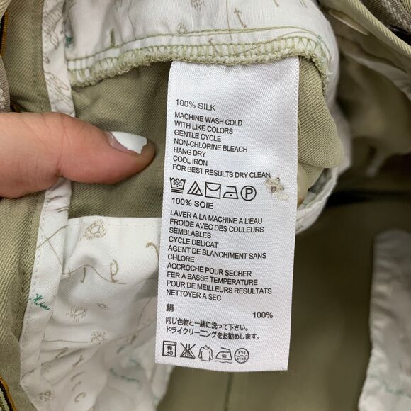 Tommy Bahama Silk Shorts Mens 36 Parchment Pleated Front Mid Rise Golf Chino - Picture 7 of 10